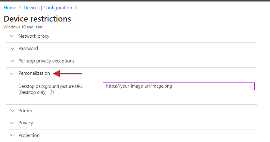 Desktop Wallpaper Settings